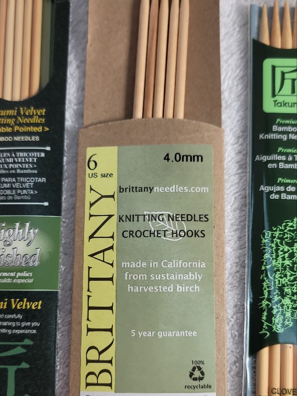 Bamboo Double-Pointed Knitting Needles Set - 6 Sets - NWT - Picture 3 of 5